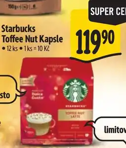 Albert starbucks toffee nut kapsle nabídka