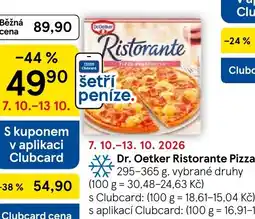 Tesco Dr. Oetker Ristorante Pizza nabídka