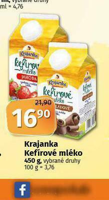 Coop Krajanka kefírové mléko nabídka