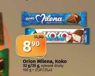 Coop Orion milena, koko nabídka