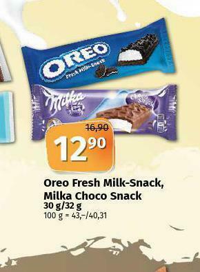Coop Milka choco snack nabídka