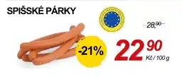 ZEMAN Spišské párky nabídka