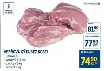 Makro Vepřová kýta bez kosti nabídka