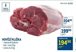 Makro Hovězí kližka nabídka