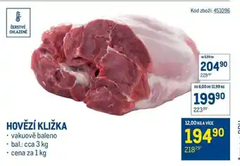 Makro Hovězí kližka nabídka