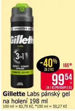 Teta Gillette Labs pánský gel na holení 198 ml nabídka
