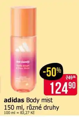 Teta adidas Body mist nabídka