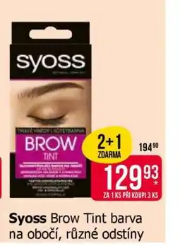 Teta Syoss Brow Tint nabídka