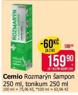 Teta Cemio Rozmarýn šampon 250 ml, tonikum 250 ml nabídka