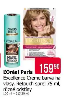 Teta L'Oréal Paris Excellence Creme barva na vlasy, Retouch sprej nabídka