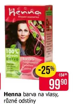 Teta Henna barva na vlasy, různé odstíny nabídka