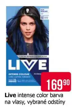 Teta Live intense color barva na vlasy, vybrané odstíny nabídka