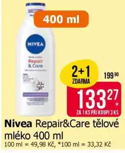 Teta Nivea Repair&Care tělové mléko 400 ml nabídka