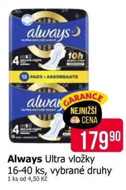 Teta Always ultra vložky nabídka