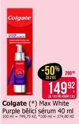 Teta Colgate Max White Purple bělící sérum 40 ml nabídka