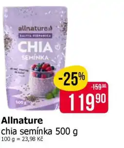 Teta Allnature chia semínka 500 g nabídka