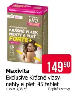 Teta Maxivita Exclusive Krásné vlasy, nehty a pleť 45 tablet nabídka