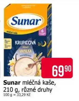 Teta Sunar mléčná kaše nabídka