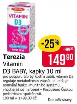 Teta Terezia Vitamin D3 BABY kapky 10 ml nabídka