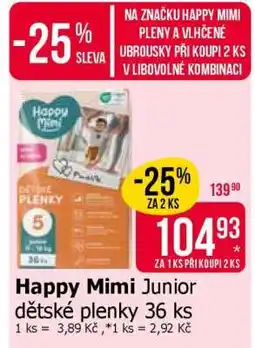 Teta Happy Mimi Junior dětské plenky 36 ks nabídka