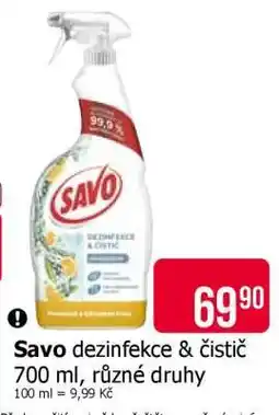 Teta Savo dezinfekce & čistič nabídka