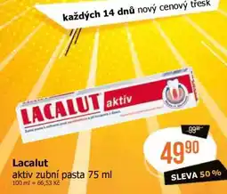 Teta LACALUT AKTIV zubní pasta, 75 ml nabídka