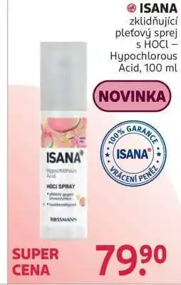 Rossmann ISANA zklidňující pleťový sprej s HOCL – Hypochlorous Acid, 100 ml nabídka