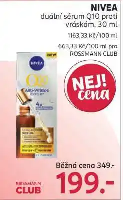 Rossmann NIVEA duální sérum Q10 proti vráskám, 30 ml nabídka