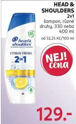 Rossmann HEAD & SHOULDERS 2v1 nabídka