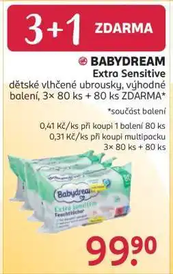 Rossmann BABYDREAM Extra Sensitive nabídka
