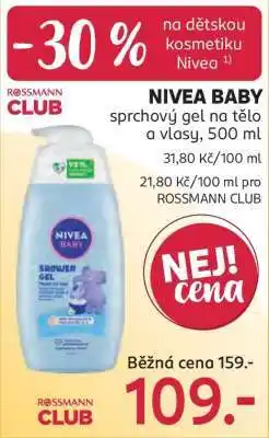 Rossmann Nivea Baby nabídka