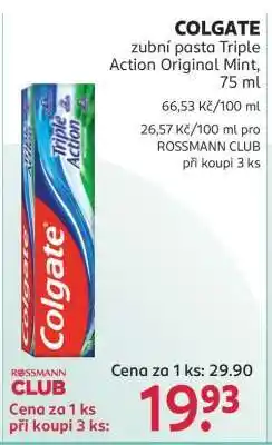 Rossmann Colgate nabídka