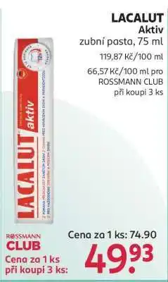 Rossmann Lacalut Aktiv nabídka
