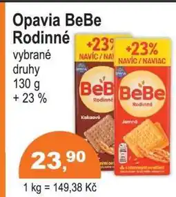 COOP DISKONT Opavia BeBe Rodinné nabídka