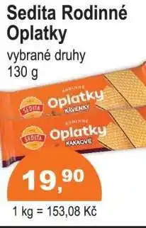 COOP DISKONT Sedita Rodinné oplatky nabídka