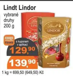 COOP DISKONT Lindt Lindor nabídka