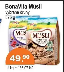 COOP DISKONT Bonavita Müsli nabídka