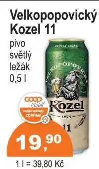 COOP DISKONT Velkopopovický Kozel 11 nabídka