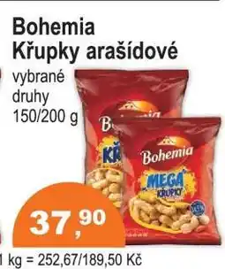COOP DISKONT Bohemia Křupky arašídové nabídka