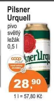 COOP DISKONT Pilsner Urquell nabídka