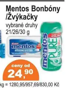 COOP DISKONT Mentos Bonbony/Žvýkačky nabídka