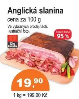 COOP DISKONT Anglická slanina nabídka