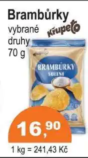 COOP DISKONT Brambůrky nabídka