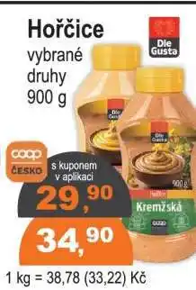 COOP DISKONT Hořčice nabídka