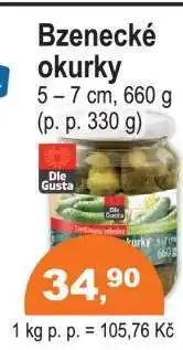 COOP DISKONT BZENECKÉ OKURKY nabídka