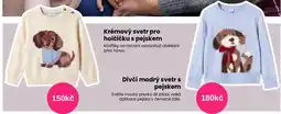 Pepco VeeVee krémový svetr pro holčičku s pejsem nabídka
