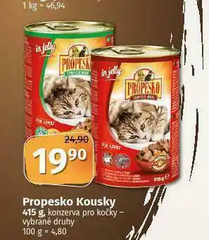 Coop Propesko kousky pro kočky nabídka