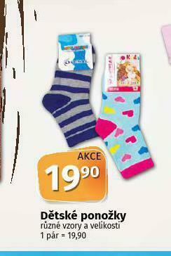 Coop Dětské ponožky nabídka