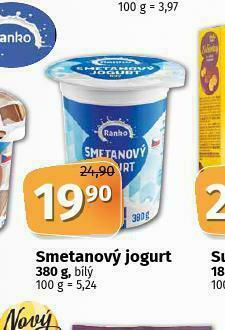 Coop Smetanový jogurt nabídka