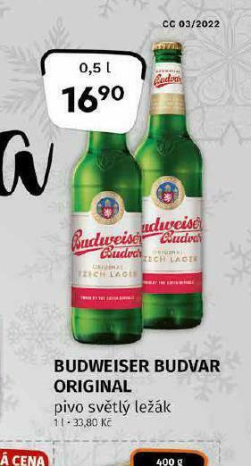 Coop Pivo budweiser budvar original nabídka